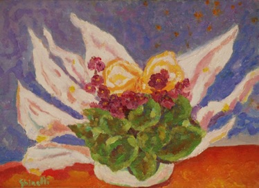 Violette con fiocco